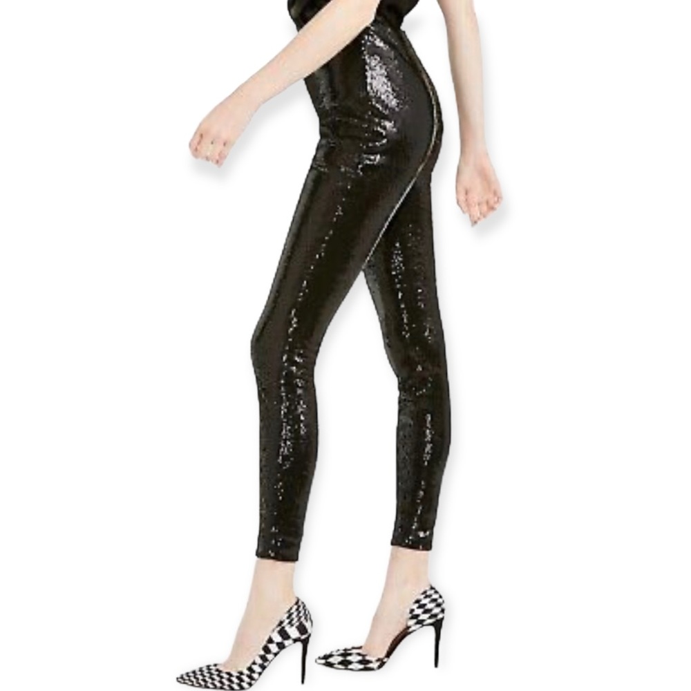 INC | International Concepts | Black Sequin Leggings | Size S - Picture 3 of 10